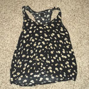 Black Sunflower Tank